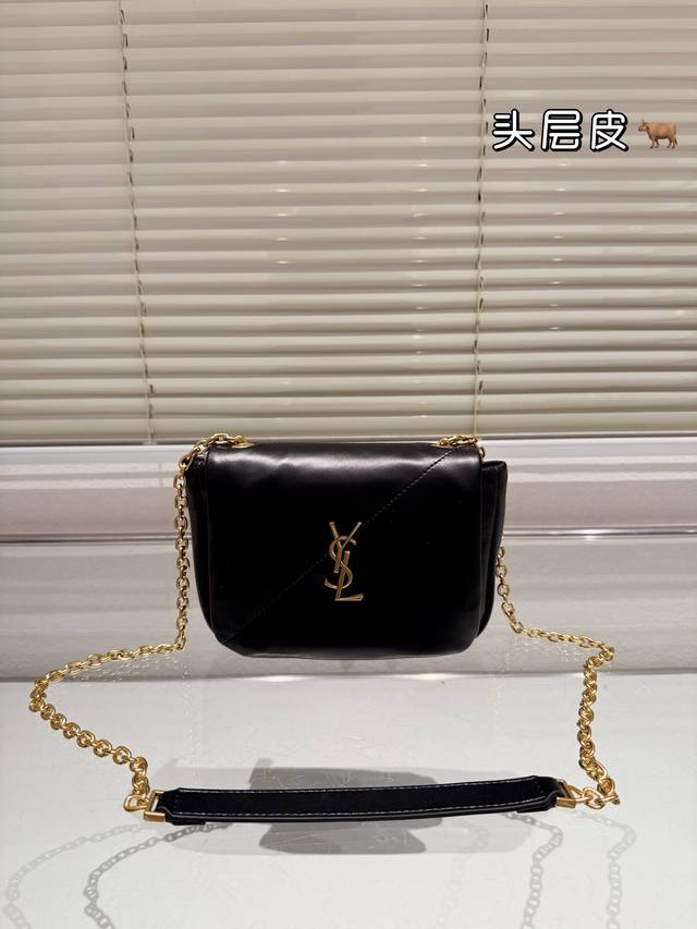 First layer cowhide Ysl chain bag is lazy, casual, and easy to carry, full of surprises for the upper body. Size: 21.15