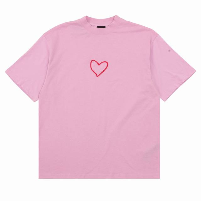 Balenciaga Qixi 24 Series Pure Heart Short Sleeve T-shirt size: S-L
