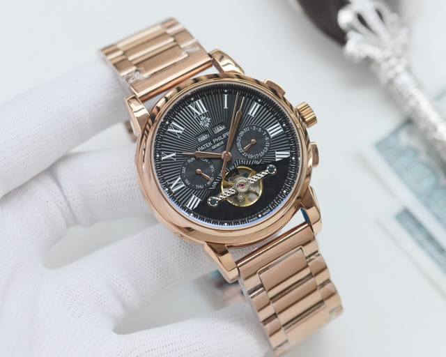 White shell, gold shell, steel strap 20 brand: Patek Philippe - Patek Philippe type: men's watch case: top-level version 316 stainless steel l strap: imported calf leather strap 316 stainless steel strap movement: full: