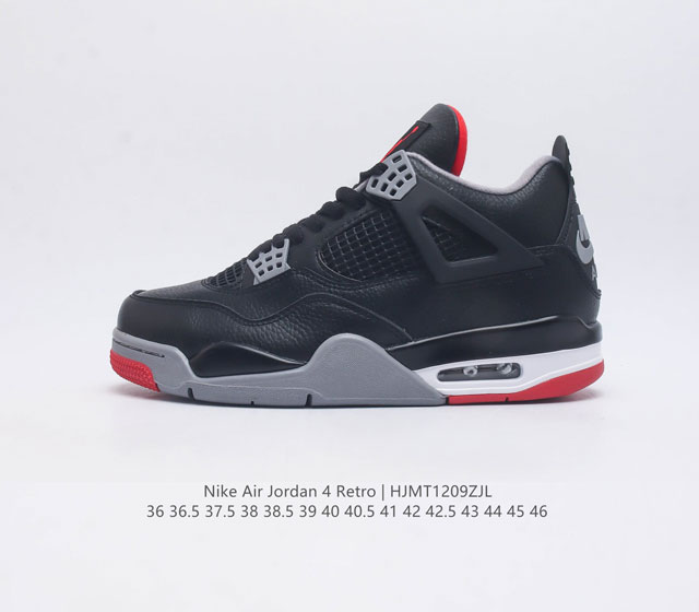 The Nike Air Jordan 4 Retro Og Michael Jordan AJ4 mid top retro casual sports culture basketball shoe adheres to the design concept of lightweight speed basketball shoes to reduce weight