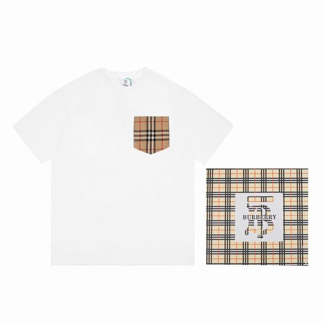 Style A33-1 size XS-S-M-L unisex in stock Burberry 2024 autumn and winter new collection, featuring plaid pockets decorated with T, simple and atmospheric design. The patchwork pockets are made of BBR classic canvas, and the fabric is very soft and f