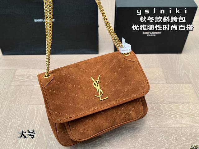 Same price box Ysl Saint Laurent niki diagonal cross bag for free hot, comfortable, comfortable, elegant, casual fashion and versatile size: 28 20 22 16