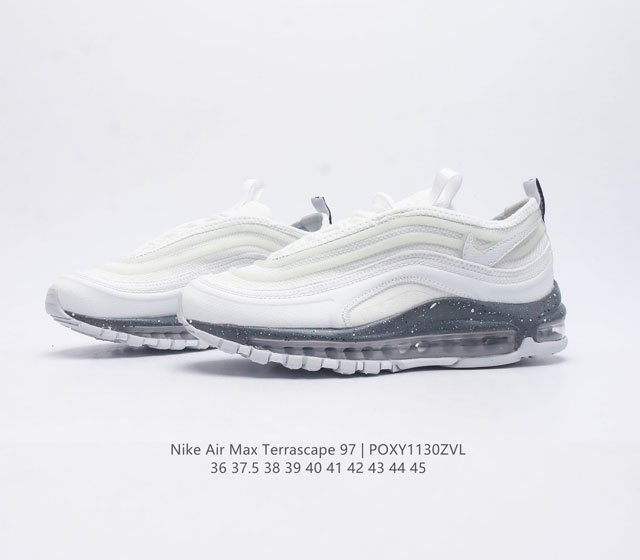 Nike's 2023 new men's and women's air Max Terrascape 97 air cushioned casual sports shoes with Max Air cushioning configuration provide excellent support and comfortable foot feel. Outsole design