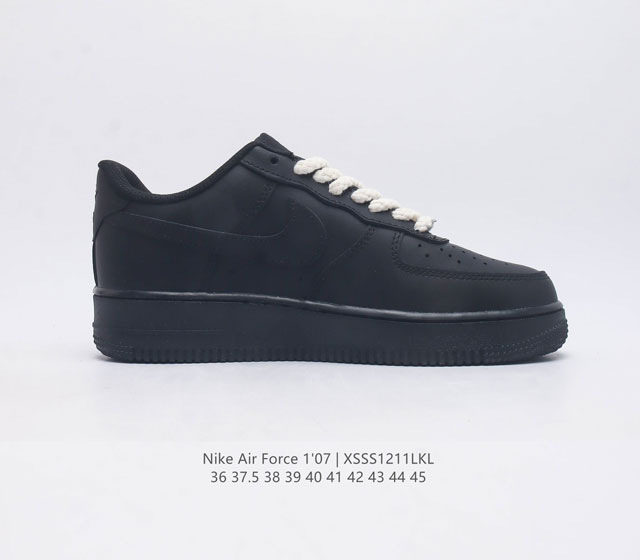 The company level top layer leather Nike Air Force 1 07 Air Force One af1 low top versatile casual sports board shoe has soft and elastic cushioning performance and excellent midsole design spanning retro and modern exterior