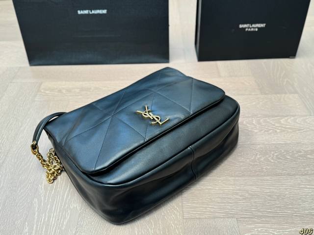 Folding box Saint Laurent YSL diamond grid bag, simple yet stylish and cool, brings you a trendy feeling. Size 34 25 24 15