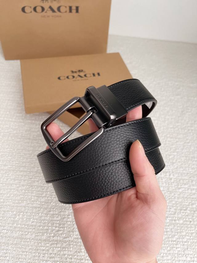 Special COACH Original Series 3.7cm with Body Counter Pair Mold Making German Imported Locomotive Line Exquisite Craftsmanship Overseas Purchasing Hottest Series with Double Hardware Buckle Suitable for Formal and Casual wear Adhering to the unique d