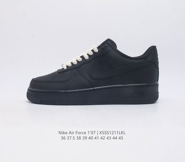 The company level top layer leather Nike Air Force 1 07 Air Force One af1 low top versatile casual sports board shoe has soft and elastic cushioning performance and excellent midsole design spanning retro and modern exterior