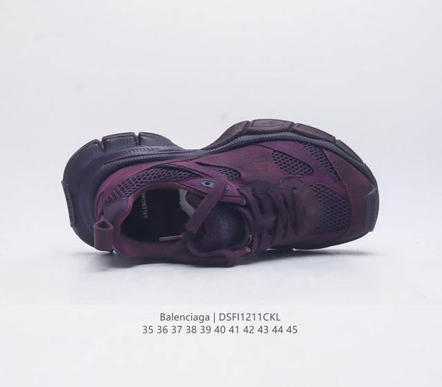 Pure original Balenciaga 3XL 9th generation latest sneaker series, 9th generation Balenciaga 3XL dad shoes are a must-have for trendsetters. Quick entry into dad shoes. Mesh fabric is used to make old men's and women's styles. 9th generation dirty sh