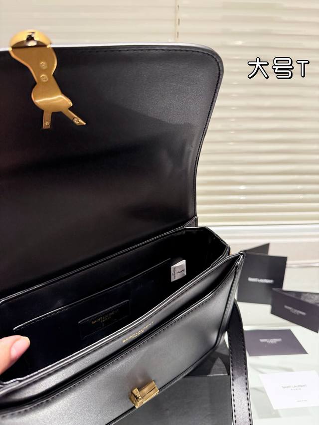 Large Ysl Tofu Bag It Bag_ Must Know Hot Item, Ysl Solferino Original Factory Fine Toothpick Pattern Box Leather, with excellent hand feel and flexibility of the leather surface! The newly designed 