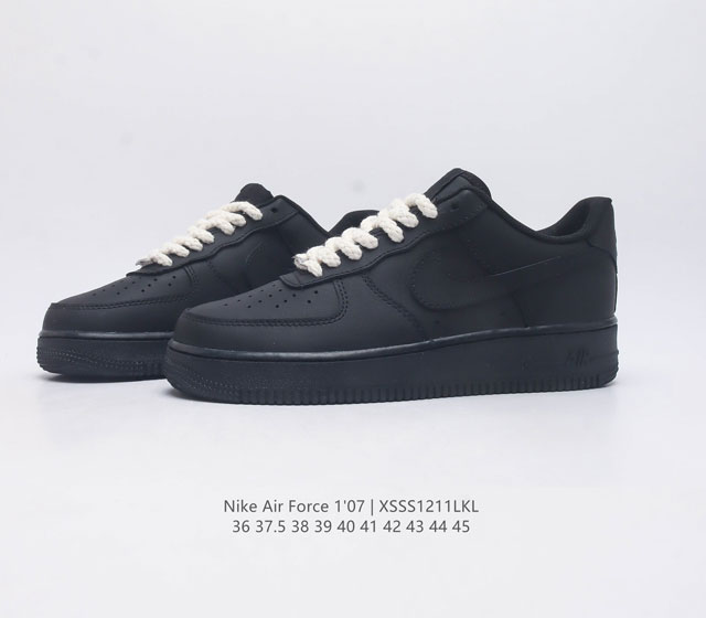 The company level top layer leather Nike Air Force 1 07 Air Force One af1 low top versatile casual sports board shoe has soft and elastic cushioning performance and excellent midsole design spanning retro and modern exterior