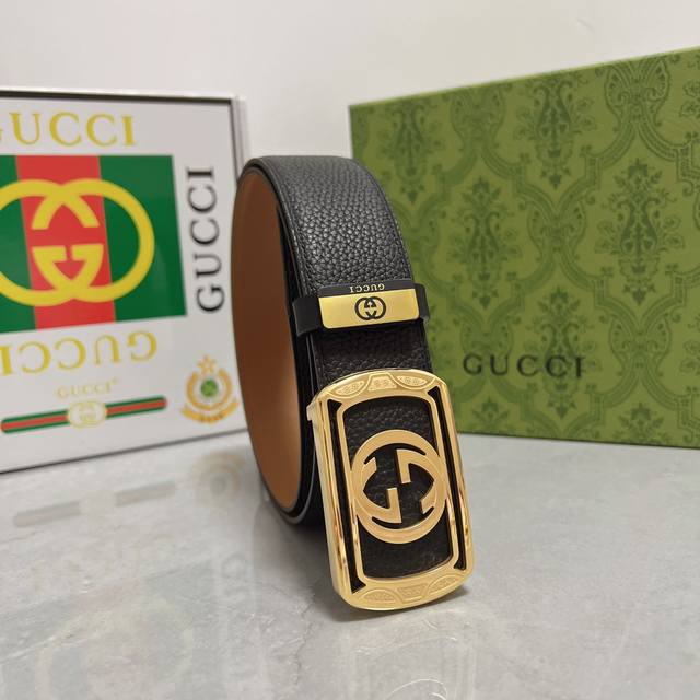 Product Name: Guqi Gu... Ci Original Material: Original Leather Belt 100% Head Layer Leather Belt Guaranteed Genuine Leather, 24K Pure Steel Buckle, Counter Original Quality and Exquisite Craftsmanship, Fashionable Brand, Preferred Packaging for Pers