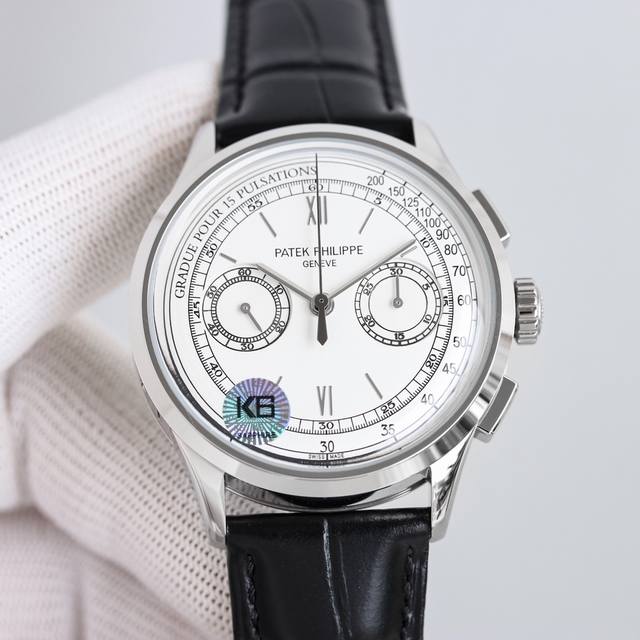 The white shell gold shell Tw Patek Philippe complex function timing series 5170G-001 series 1 has launched a new model equipped with a Roman stripe watch dial, injecting a retro style into the watch and highly favored by high-quality mechanical hour