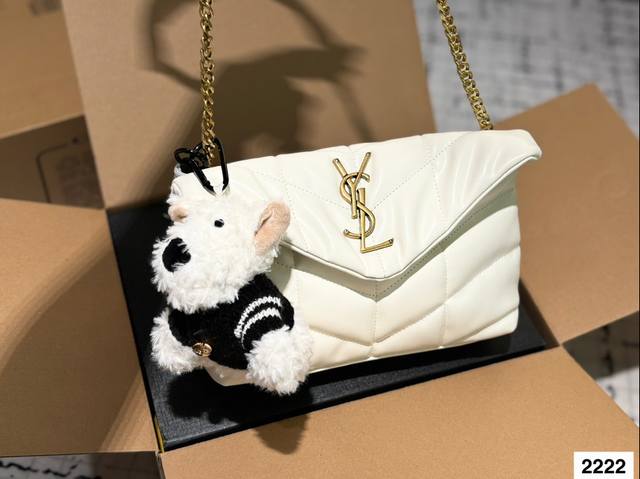 Small pendant 15 Ysl Saint Laurent women's puffer quilted lambskin full set folding box packaging, this year's most worthwhile autumn and winter bag YSL soft and sticky cloud bag Yang Mi YSL soft and sticky cloud bag Loulou bag review