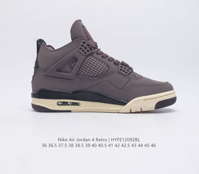 The Nike Air Jordan 4 Retro Og Michael Jordan AJ4 mid top retro casual sports culture basketball shoe adheres to the design concept of lightweight speed basketball shoes to reduce weight