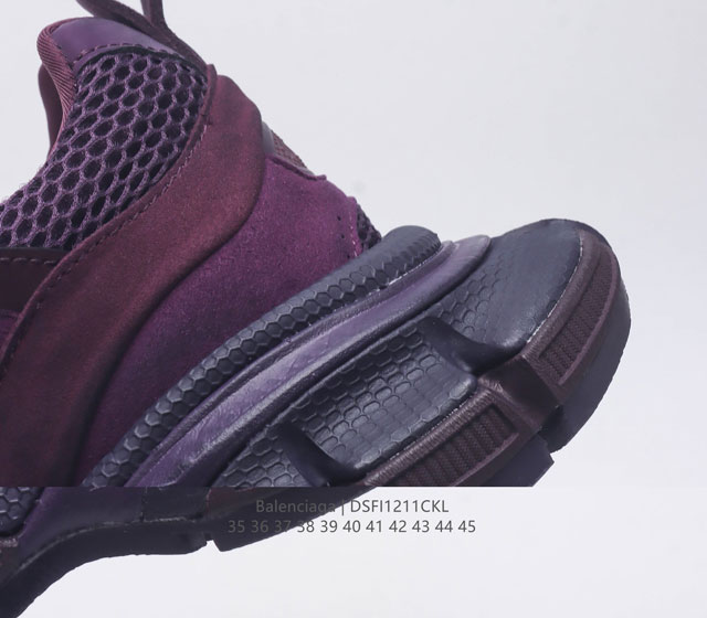 Pure original Balenciaga 3XL 9th generation latest sneaker series, 9th generation Balenciaga 3XL dad shoes are a must-have for trendsetters. Quick entry into dad shoes. Mesh fabric is used to make old men's and women's styles. 9th generation dirty sh