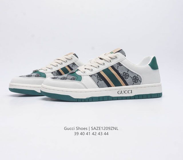 Gucci Versatile Casual Sneakers Celebrity Same Style on Xiaohongshu Popular Thick soled Height Rising Sneakers True Label 2023 SS New Color Classic High Luxury Brand Gucci Retro Casual Sneakers Size 39-44 Editor