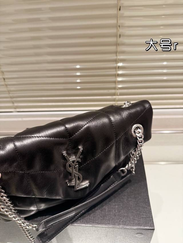 Original Large Ysl Saint Laurent Women's Puffer Quilted Sheepskin Full Set Folding Box Packaging This Year's Most Valuable Autumn and Winter Bag Ysl Soft and Sticky Cloud Bag Yang Mi YSl Soft and Sticky Cloud Bag Loulou Bag Review