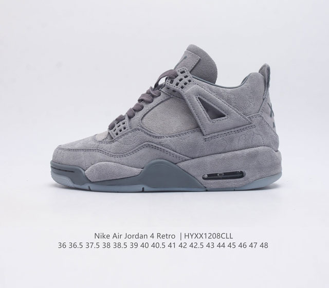 The Nike Air Jordan 4 Retro Og Michael Jordan AJ4 mid top retro casual sports culture basketball shoe adheres to the design concept of lightweight speed basketball shoes to reduce weight