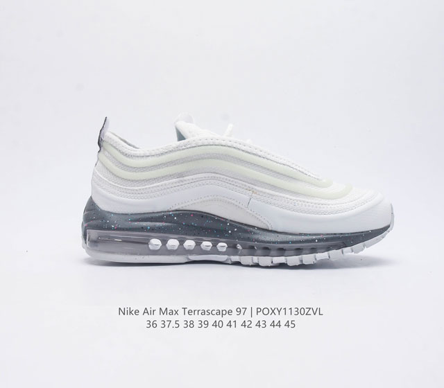 Nike's 2023 new men's and women's air Max Terrascape 97 air cushioned casual sports shoes with Max Air cushioning configuration provide excellent support and comfortable foot feel. Outsole design