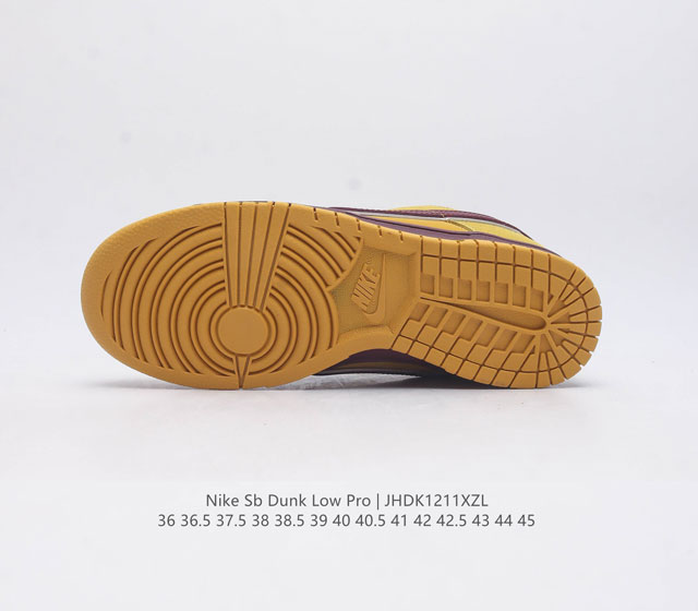 The authentic Nike Sb Dunk Low Pro men's and women's skateboarding shoes are classic retro sneakers with a low cut design that creates a classic Dunk style insole. The heel is equipped with a Zoom Air cushion