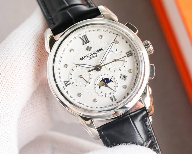 Patek Philippe, a platinum Patek Philippe, made a stunning debut with a 41mm diameter that is suitable for men's hand sizes, making it both business and casual. The visual impact is strong, unforgettable, and the physical texture is more beautiful. 1