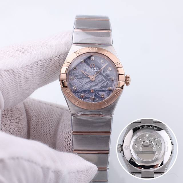Gold 20 Diamond 20, New Omega Constellation Sapphire Mirror Imported Quartz Machine 28Mm:
