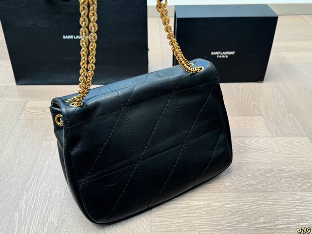 Folding box Saint Laurent YSL diamond grid bag, simple yet stylish and cool, brings you a trendy feeling. Size 34 25 24 15