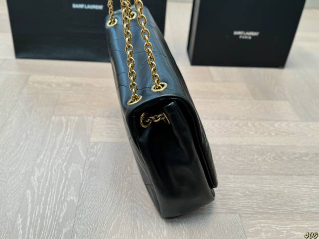 Folding box Saint Laurent YSL diamond grid bag, simple yet stylish and cool, brings you a trendy feeling. Size 34 25 24 15