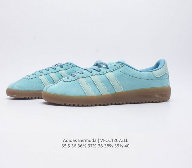 Adidas German Training Shoe Series Women's Shoes Fresh Macaron Style Adidas New Clover Bermuda Sports Board Shoes Secretly Launched Recently Adidas Originals Be