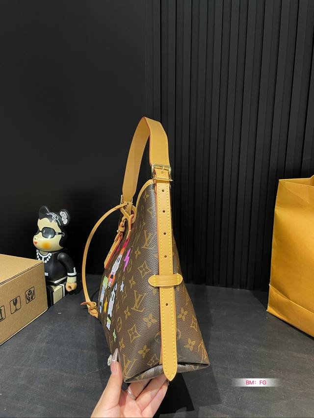 Comes with a folding gift box Lv, Kerry Ao bag, July new collection, old flower painted labubu women's bag, Carry All new collection, neverfull Lv, early spring game On series, Neverfull new shopping bag: