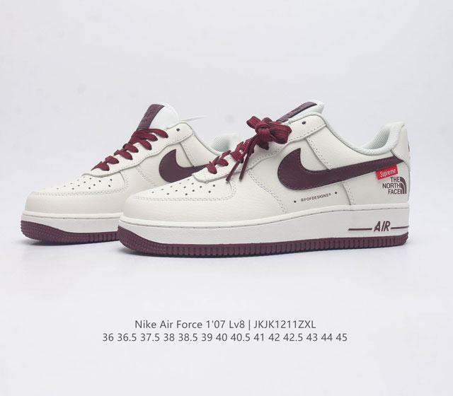 The Nike Air Force 1 07 Air Force One AF1 low top versatile casual sports board shoe combines retro and modern appearance with soft and elastic cushioning performance and excellent midsole design, creating a cool and stylish look