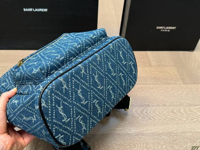 Accessories Saint Laurent Cowboy Backpack Ysl Fashionable and Versatile with Unique Artistic Atmosphere Simple and Versatile Appearance High Daily Street Preferred Size 26 30