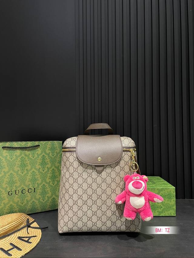 Gucci Large Capacity Taiwan Imported PVC Ultra HD Hardware Logo Logo, Dedicated Inner Inner Inner Inner for Traveling Search Gg Backpack Size: 26 * 28