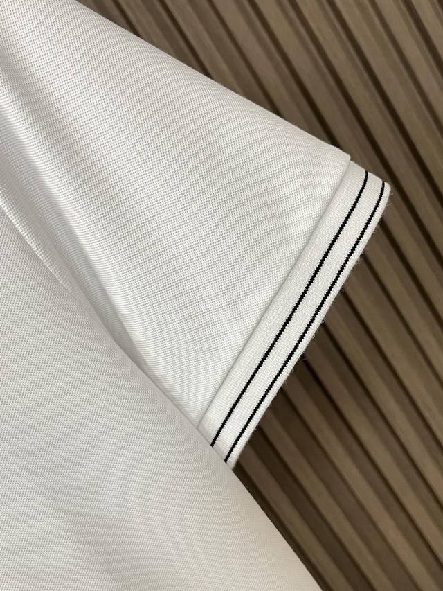 Armani 24SS new spring/summer short sleeved lapel T-shirt polo, the highest version custom high-end vermilion fabric simple and fashionable, thread color matching thread color super beautiful! Embroidered classic Gucci logo on the chest