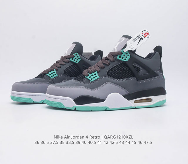 The Nike Air Jordan 4 Aj4 generation retro casual sports culture basketball shoe adheres to the design concept of lightweight speed basketball shoes to reduce weight while improving comfort. The midsole continues the previous work