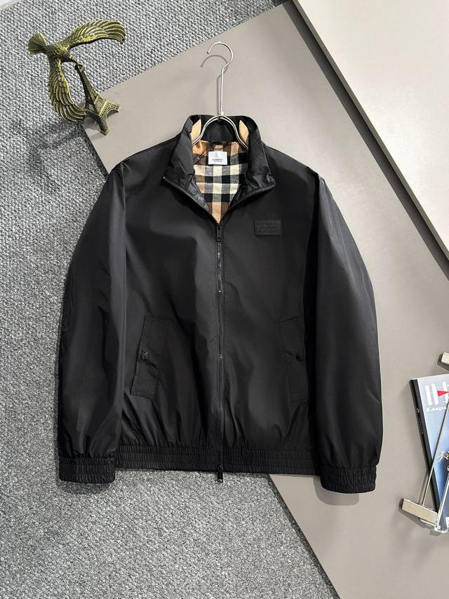 Burberry 2024 Autumn/Winter New Jacket Original 1:1 Customized Hardware Accessories Fully Imported Original Customization Welcome Counter Comparison Super Soft Super Heavy Industry Fabric Craftsmanship Exquisite Pattern Perfect Attention Fabric Super
