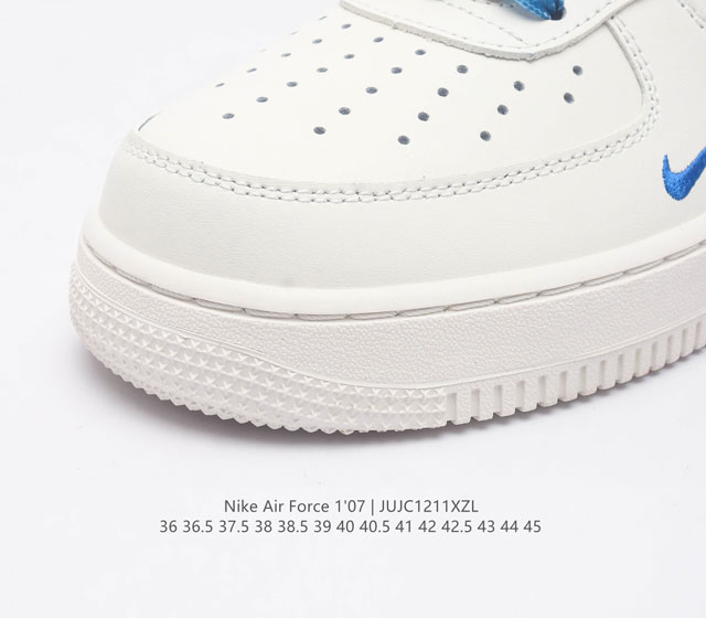 Company level Af1 Nike Air Force 1 07 Low Air Force One Original Last Original Paperboard Crafted Pure Air Force Version Focused on Foreign Trade Channels Full Palm Built in Honeycomb Air Cushion Original Box Accessories Original Factory Midsole