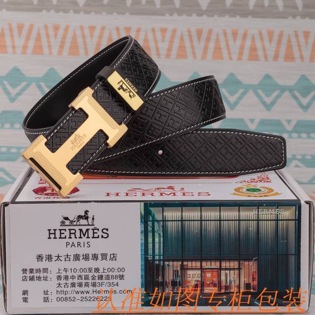 Product Name: Hermes Belt Original Belt Material: 100% head layer cowhide belt, guaranteed genuine leather belt, counter original order quality, fine workmanship, preferred packaging for personal use: Please identify the counter packaging as shown in