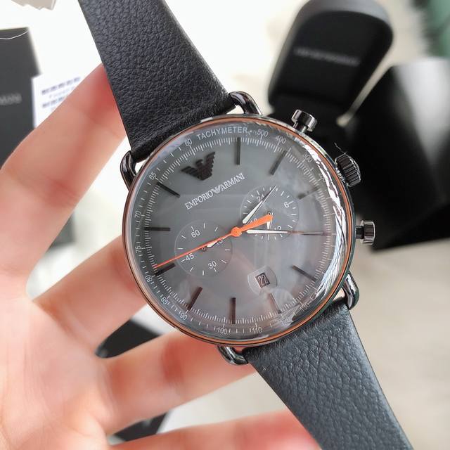 Original ARMANI official website model: AR11168 Movement type: Quartz clasp: Needle clasp Mirror material: Mineral reinforced glass Case material: Stainless steel Strap material: Italian imported cowhide Dial diameter: 4: