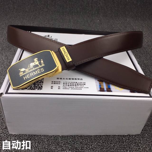 Brand: Hermes Hermes automatic buckle model: original order! Identify the authentic packaging grade of the counter as shown in the picture: Italian imported top layer cowhide, automatic buckle, Hermes. Hermes, a world-renowned luxury brand. When the