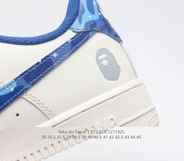 Company level Af1 Nike Air Force 1 07 Low Air Force One Original Last Original Paperboard Crafted Pure Air Force Version Focused on Foreign Trade Channels Full Palm Built in Honeycomb Air Cushion Original Box Accessories Original Factory Midsole