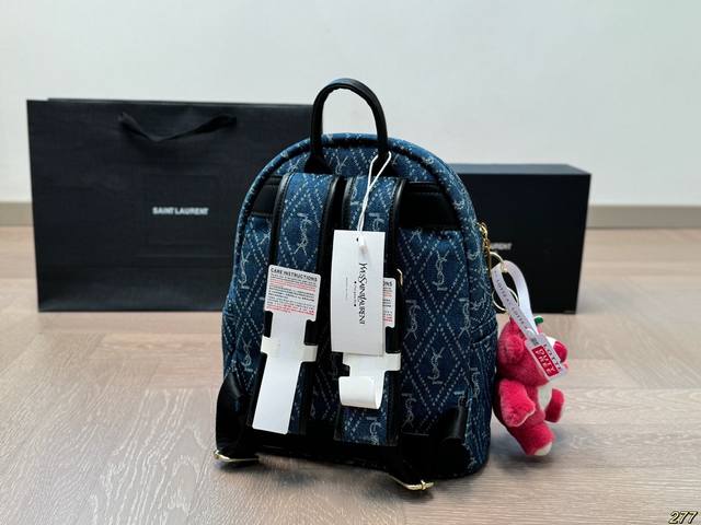 Accessories Saint Laurent Cowboy Backpack Ysl Fashionable and Versatile with Unique Artistic Atmosphere Simple and Versatile Appearance High Daily Street Preferred Size 26 30