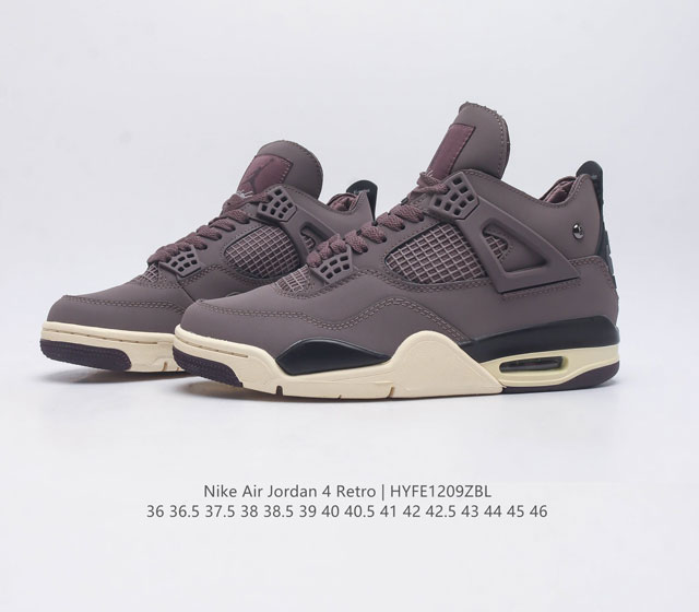 The Nike Air Jordan 4 Retro Og Michael Jordan AJ4 mid top retro casual sports culture basketball shoe adheres to the design concept of lightweight speed basketball shoes to reduce weight
