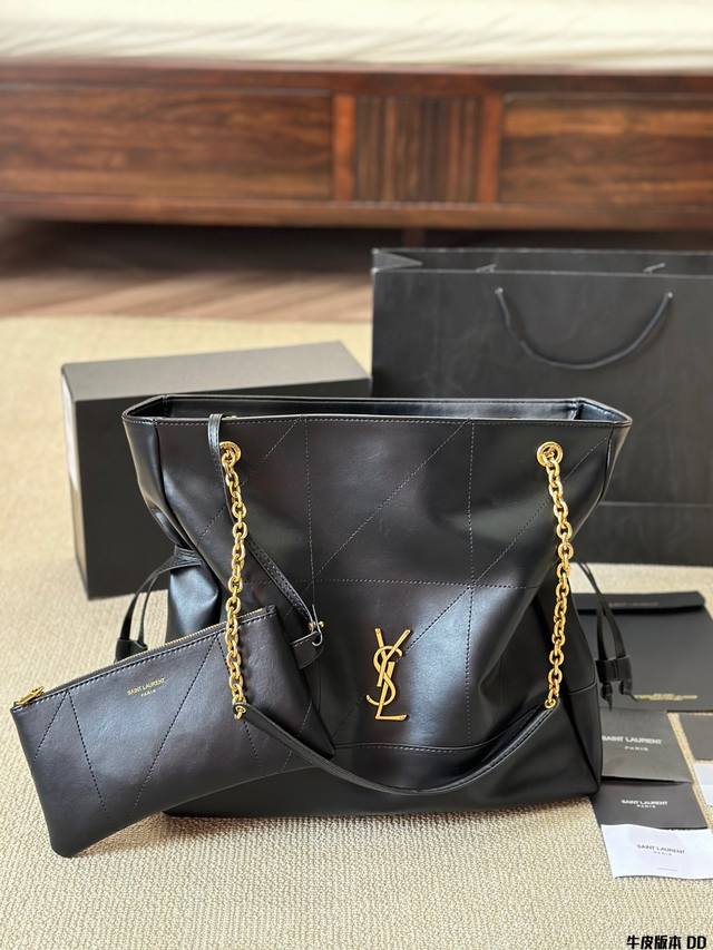 The leather Ysl 24 new Jamie 4.3 Pochon style is very popular, with high-end black and gold color matching, fashionable bag shape, sufficient capacity, and versatile fit. The sturdy bag has a slender upper body and a lazy feeling! Bag
