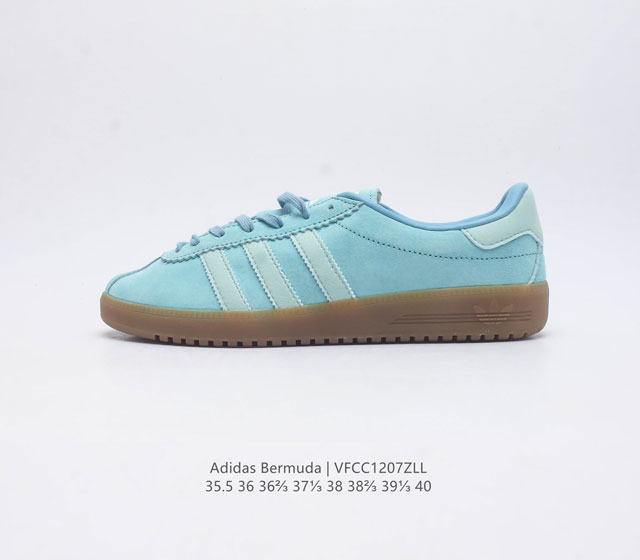 Adidas German Training Shoe Series Women's Shoes Fresh Macaron Style Adidas New Clover Bermuda Sports Board Shoes Secretly Launched Recently Adidas Originals Be