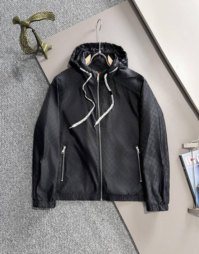 Gucci 2024 Autumn/Winter New Jacket Original 1:1 Customized Hardware Accessories Fully Imported Original Customization Welcome Counter Comparison Super Soft Super Heavy Industry Fabric Craftsmanship Exquisite Pattern Perfect Attention to Fabric Super