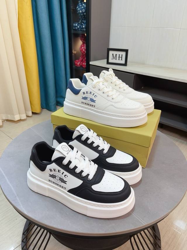 The factory price of Burberry's new lace up casual men's shoes is ahead of the market, with superior materials and workmanship compared to all versions in the market. The top layer of cowhide is shipped with imported original leather lining, and the 