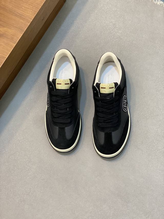 Gucci - High quality original - Upper: Nappa calf leather, Lychee grain calf leather, computer embroidery brand totem - Inner: Water dyed calf leather - outsole: Ultra light TPU rubber; Two tone molded outsole - Ultra high quality control workmanship
