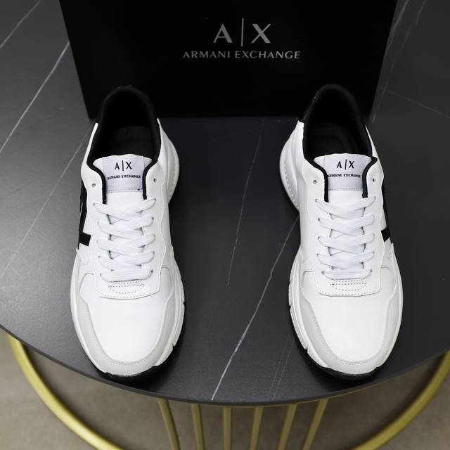 Brand: Armani ARM NI Standard Code: 38-44 45 Customized Grade: Same as on official website Material: Original cowhide fabric Comfortable and breathable inside lightweight and wear-resistant outsole Style Category: Men's fashionable casual shoes Runni