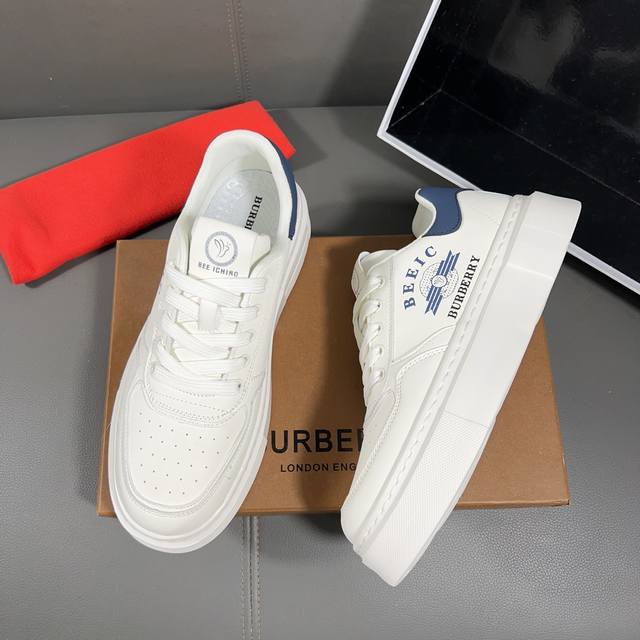 Real price without profit! The latest casual and fashionable men's shoes on Burberry's official website, with a popular and simple style, are exclusive to trendy men Unique official website latest brand element original decoration, fashionable and ge